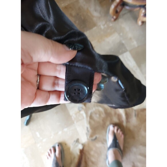 Joan Rivers Classics Collection Eggplant Brown Belted Trench Coat Sz L - Picture 9 of 9